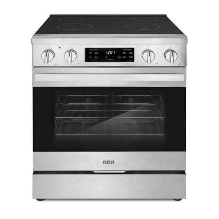 30 in. Heritage Collection 4.6 cu. ft. Electric Range with 4 Surface Burners and Convection Oven in Stainless Steel