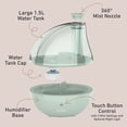 thumbnail image 5 of Pure Enrichment PureBaby Ultrasonic Cool Mist Humidifier & Soft Glow Night Light, Whisper-Quiet and Ideal for Baby Nurseries & Kids Bedrooms to Relieve Congestion, Colds, & Coughs (Whisper Green), 5 of 8