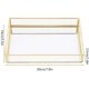 thumbnail image 1 of Bandeja De Almacenamiento Rectangular, Organizador De Maquillaje, Bandeja De Exhibición Decorativa Portátil Para El Hogar De Postres Cosméticos, 1 of 1