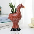 thumbnail image 1 of Planter with Legs Small Small Window Boxes for Strawberries Ceramic for Outdoor High Foot Pattern Planter For Home Décor Unique Fawn Flower Pot Shelf Decoration Craft For Stylish, 1 of 3