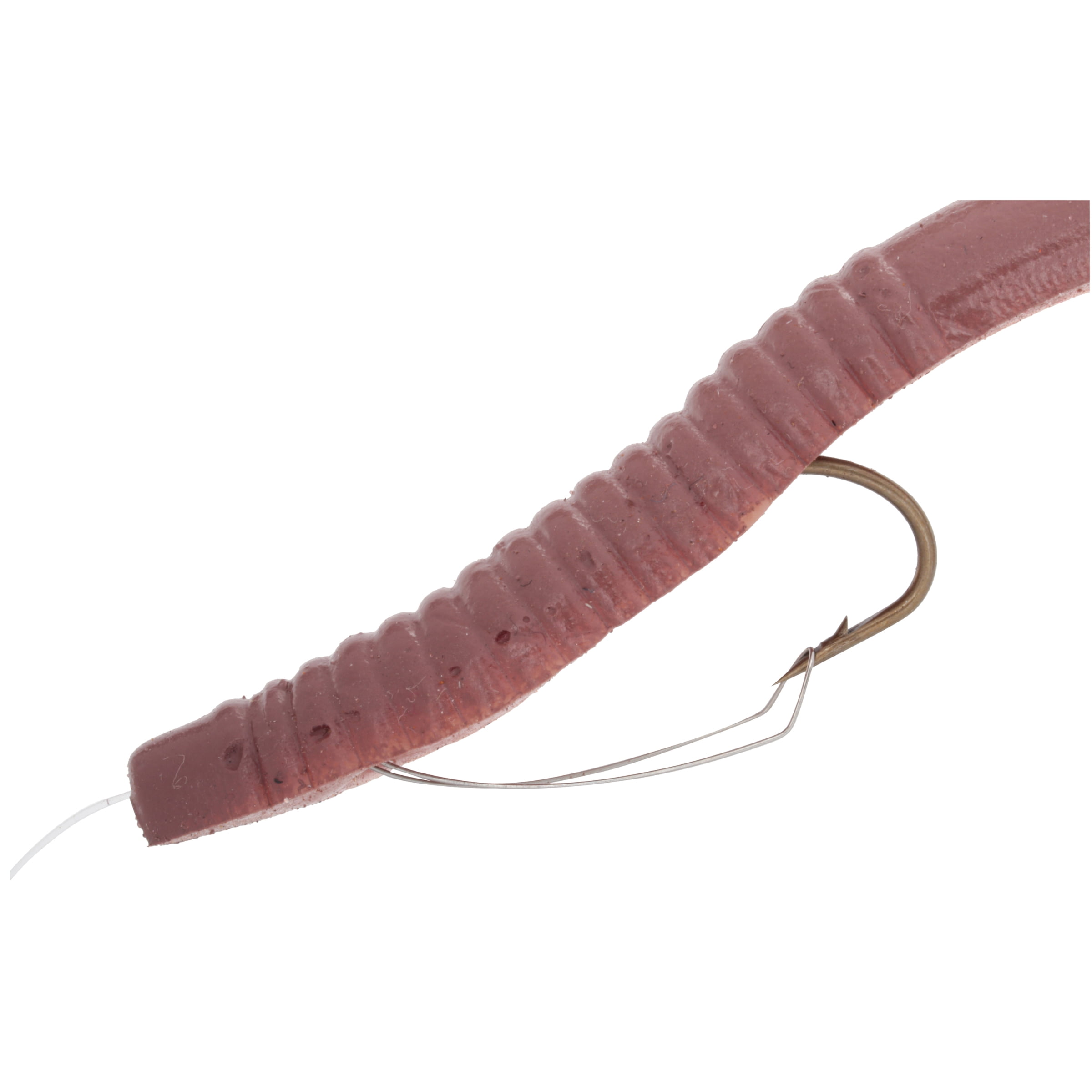 K&E Tackle Bass Stopper Magnum Rigged Worm 6" 3-Hook - Natural