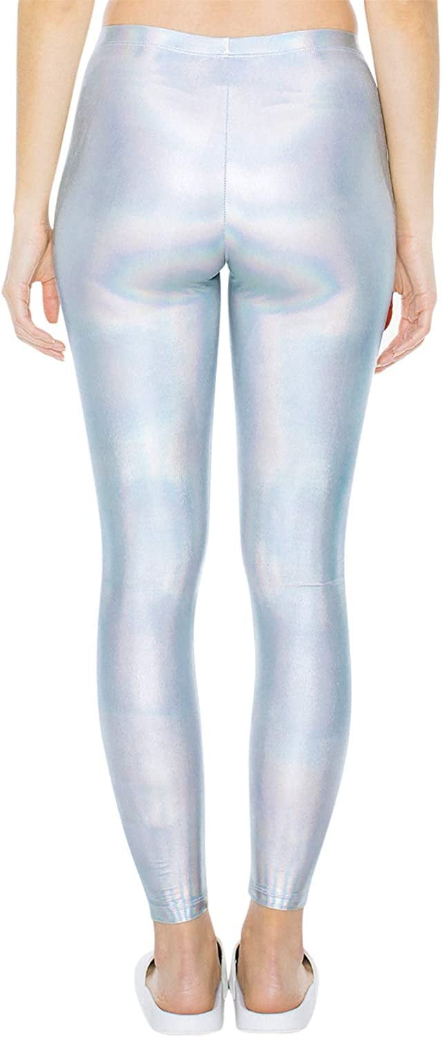 American Apparel Women s Metallic Legging Iridescent Small Walmart