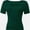 Deep Green, variant on Womens Summer Short Sleeve T Shirts Slim Fit One Piece Cutout Scoop Neck Going Out Date Night Tops