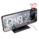 thumbnail image 2 of Reloj digital Termómetro Higrómetro Reloj Proyector Radio Temperatura Medidor de humedad, Fondo negro, Fuente blanca Methold EL001188-02B, 2 of 2