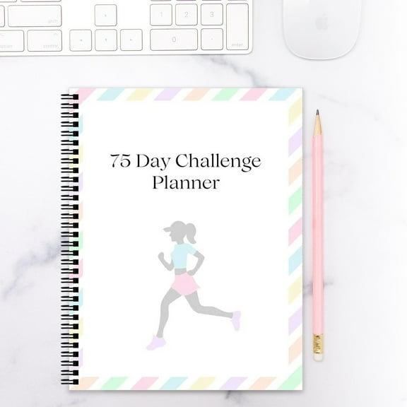 75-Day Challenge Planner: Weight Loss Journal & Fitness Logbook, Records Daily Tasks/Progress, for Self-Improvement, Supplies (Back to School)