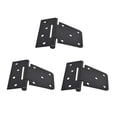 thumbnail image 4 of SHOWERORO 3 Pcs Charnière Robuste pour Porte Acier au Carbone Noir Réduction de Bruit Usage Extérieur, 4 of 8