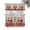 FireBrick Grey, variant on Black Christmas Kitchen Curtains Sets 24 Inch Length Tier Curtain, Ice Cream Snowflakes Pine Needles Check Rod Pocket Window Treatments, Window Valance Curtains for Bathroom/Bedroom/Cafe 3 Panels