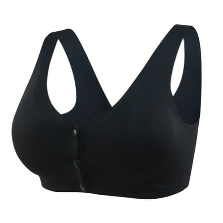 

Yinguo Women s Adjustable Sports Front Closure Extra-Elastic Breathable Lace Trim Bra XXXL