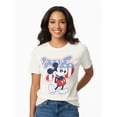 thumbnail image 6 of Disney Women's Mickey Americana 76 USA Graphic Tee with Short Sleeves, Sizes XXS-XXL, 6 of 12