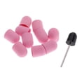 thumbnail image 2 of 10 piezas de bandas de lijado + 1 pieza de mandril kits de herramientas Rosado Yuyangstore Bandas de lijado de manicura, 2 of 8
