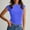 Blue, variant on Women's Tank Tops $2.98 On Sale Lightweight New Round Neck Backless Solid Color Close-fitting Casual Top T-shirt