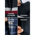 thumbnail image 4 of X RAY Boys (6-12) Full Zip Fleece Flannel Lining Sweater with Hood, Kids Knit Sweater for Spring, Fall and Winter | Navy/White,, 4 of 5