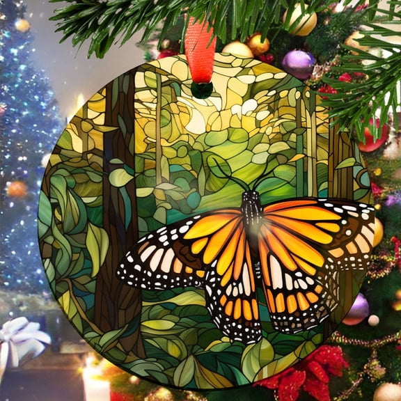 Butterfly29 Christmas Ornament, Ceramic/Acrylic Ornament, Mother’s Day Keepsake, Valentine’s Day Decor, Festival Gift Ornament, Collectible 2025