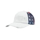 thumbnail image 2 of Americans Flag Baseball Cap Embroidered Distressed Ponytail Hat For Women Adjustable Mesh Back Outdoor White, 2 of 6