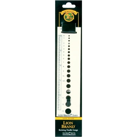 Lion Brand Yarn Knitting Gauge Multi-Colored