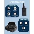 thumbnail image 2 of Replacement Air Blower for Inflatables .A Inflatable Air Fan Blower with Bright Colorful Projection Lamp LED Light &v/A Adapter for Halloween Christmas Inflatable Outdoor Decoratio, 2 of 7