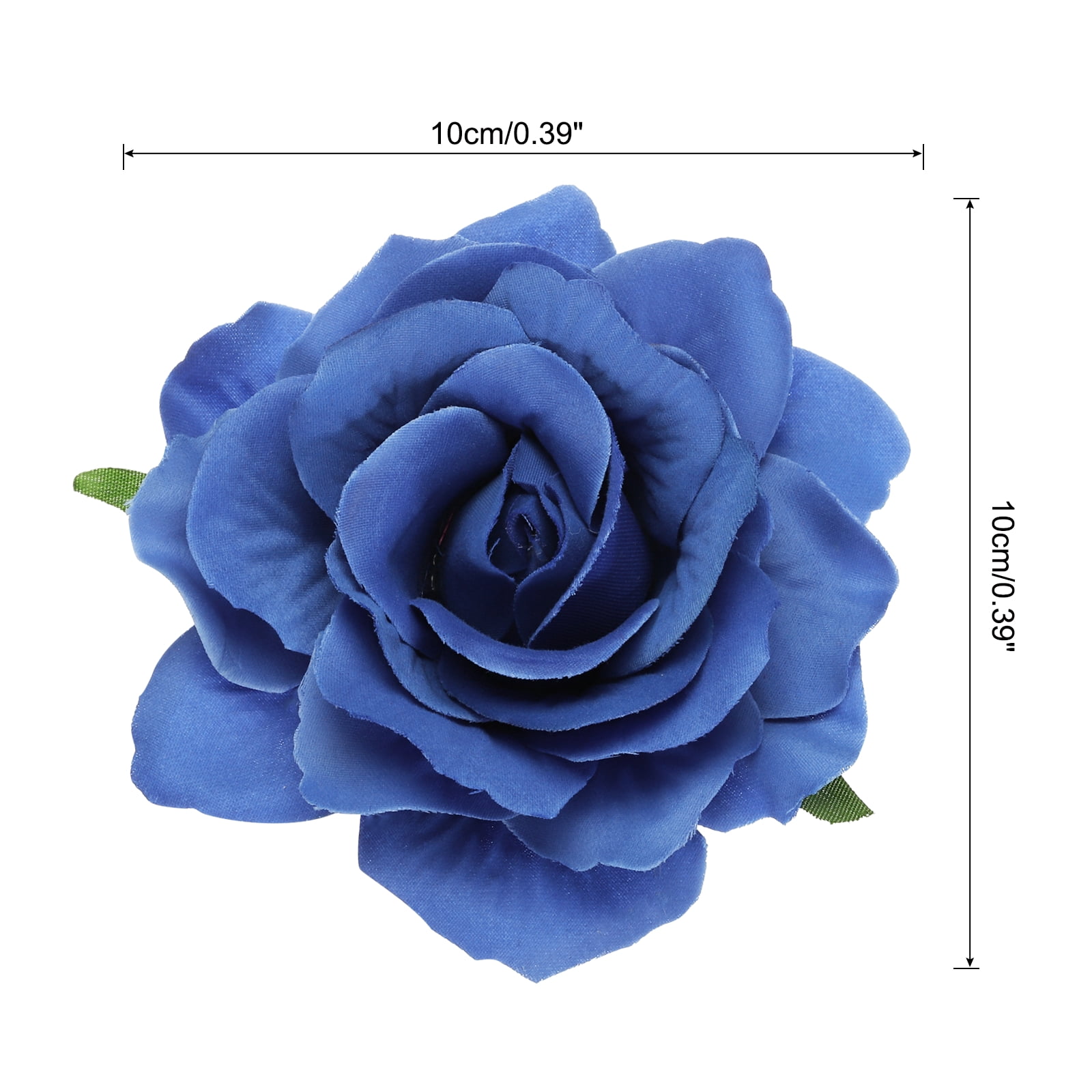 30 Pcs Rose Flower Hair Clips 4 Inch Flower Hair Pins for Women Hair Accessories Blue