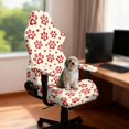 thumbnail image 3 of SCRAWLGOD Valentine's Day Decor Paw Heart Print Red Beige 4 Pieces Gaming Chair Covers with Armrest Covers Dustproof Stain Resistant Gaming Chair Cover Set Elastic Computer Chair Seat Slipcovers, 3 of 7