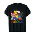 thumbnail image 1 of [Rainbow Cat Tee] Rainbow Cat T-Shirt - 100% Cotton, Casual Fit, Short Sleeve, Crew Neck for Men & Women, 1 of 6