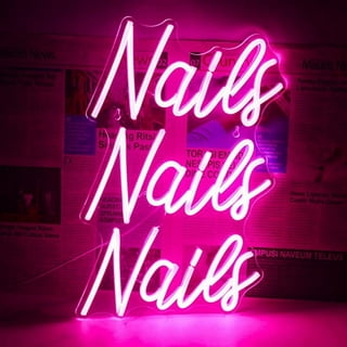 Custom Nails Beauty Salon Display LED Neon Sign Manicure