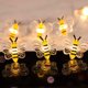 thumbnail image 5 of Bearachild Honeybee String Lights Hogar Sala de estar Dormitorio Patio Porche Parque Paisaje Lámpara Comedor Fiesta Fiesta Accesorios Kits de decoración para fiestas 3 metros 30 bombillas, 5 of 6