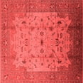 thumbnail image 1 of Ahgly Company Indoor Square Oriental Red Industrial Area Rugs, 5' Square, 1 of 4