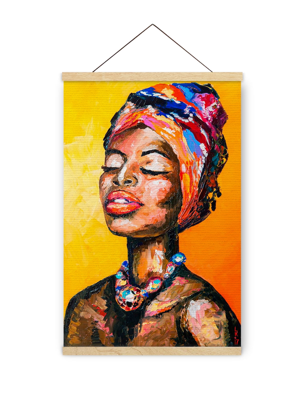 Canvas Wall Art African Woman Canvas Prints Abstract Canvas Photo