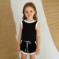 thumbnail image 2 of Jamsmile Toddler Girls Sets Summer Sportswear Outfits Sleeveless Vests And Shorts 2 Piece Playwear Athletic Kids Girls Suits, 2 of 5