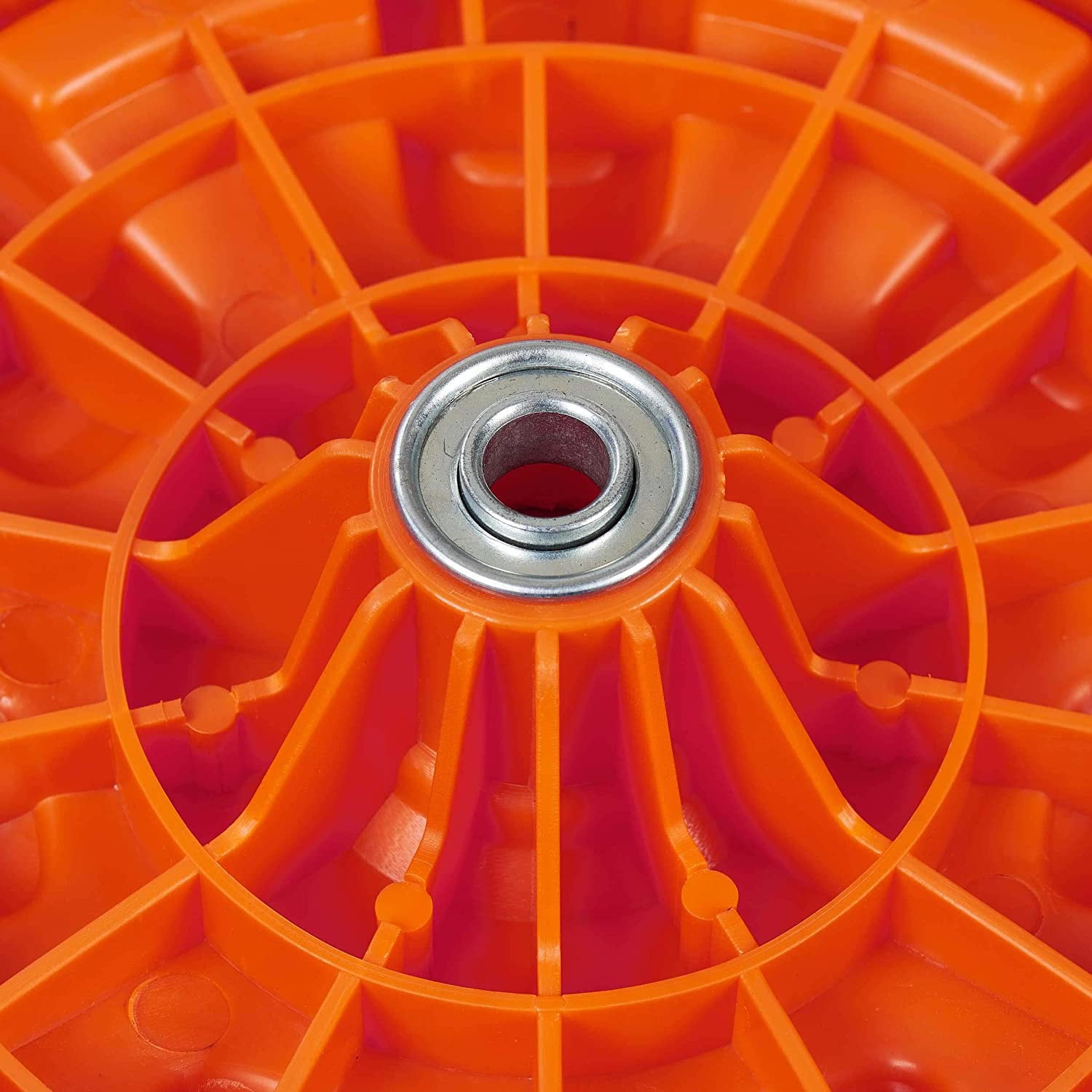 YARDMAX 11 in. Replacement Free/Non-Drive Wheel, Aggressive Spiked Tread, Ball Bearings