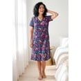 thumbnail image 6 of Dreams & Co. Plus Size V-Neck Short Sleeve Short T-Shirt Lounger, 6 of 6