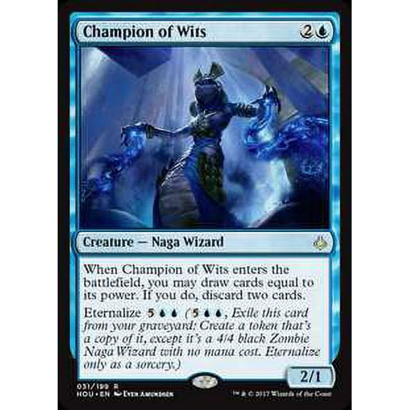 MtG Hour of Devastation Rare Champion of Wits (Foil) #31