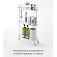 thumbnail image 5 of YAMAZAKI home 7151 Chariot de Rangement de Cuisine Roulant, Blanc, 5 of 5