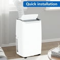 thumbnail image 4 of 12,000 BTU Portable AC Units for Rooms,3-In-1 Air Conditioner,Remote,LED Display,24H Timer,White, 4 of 7