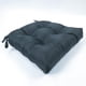 thumbnail image 1 of Cojín para Patio, Almohadilla Impermeable para Silla con Lazos, cómoda Almohadilla de Yoga cómoda y Agradable para la Piel, Multifuncional para sillas Negro shamjiam Cojín del asiento, 1 of 8