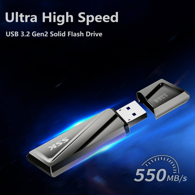 128GB 550MB/s Read SSD Solid State Flash Drive USB 3.2, High Speed USB  Flash Drive Thumb(Jump) Memory Stick Drive, Photo Stick for OTG Android