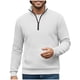 thumbnail image 3 of Ceisia Men Solid Color Long Sleeve Zippered Hooded Sporty Casual Daily Gift Outdoor Athletic Top, 3 of 6