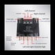 thumbnail image 4 of MóDulo de Placa Amplificadora de Potencia Digital Bluetooth de 2,1 Canales Amplificador de Alta Potencia de 50Wx2+100W de Alto/Graves, 4 of 5