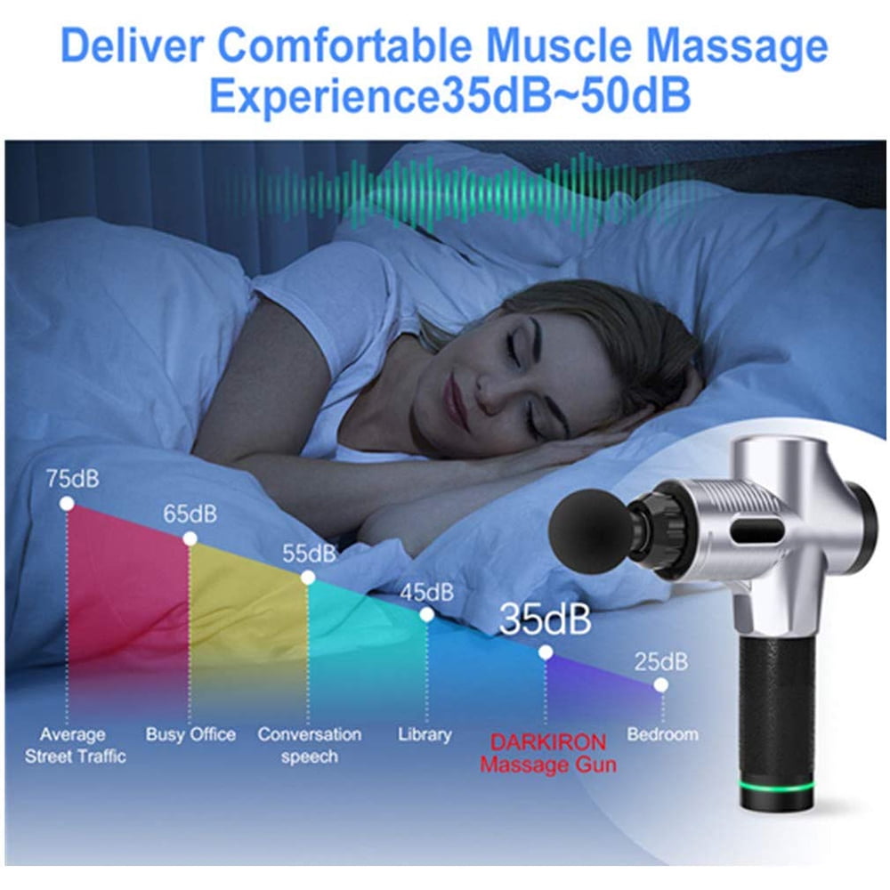 NEXT ANGLE STOREMART Electric Massager Gun Deep Tissue Percussion Muscle  for Pain Relief, Handheld Body Massager Portable Super Quiet Brushless  Motor 