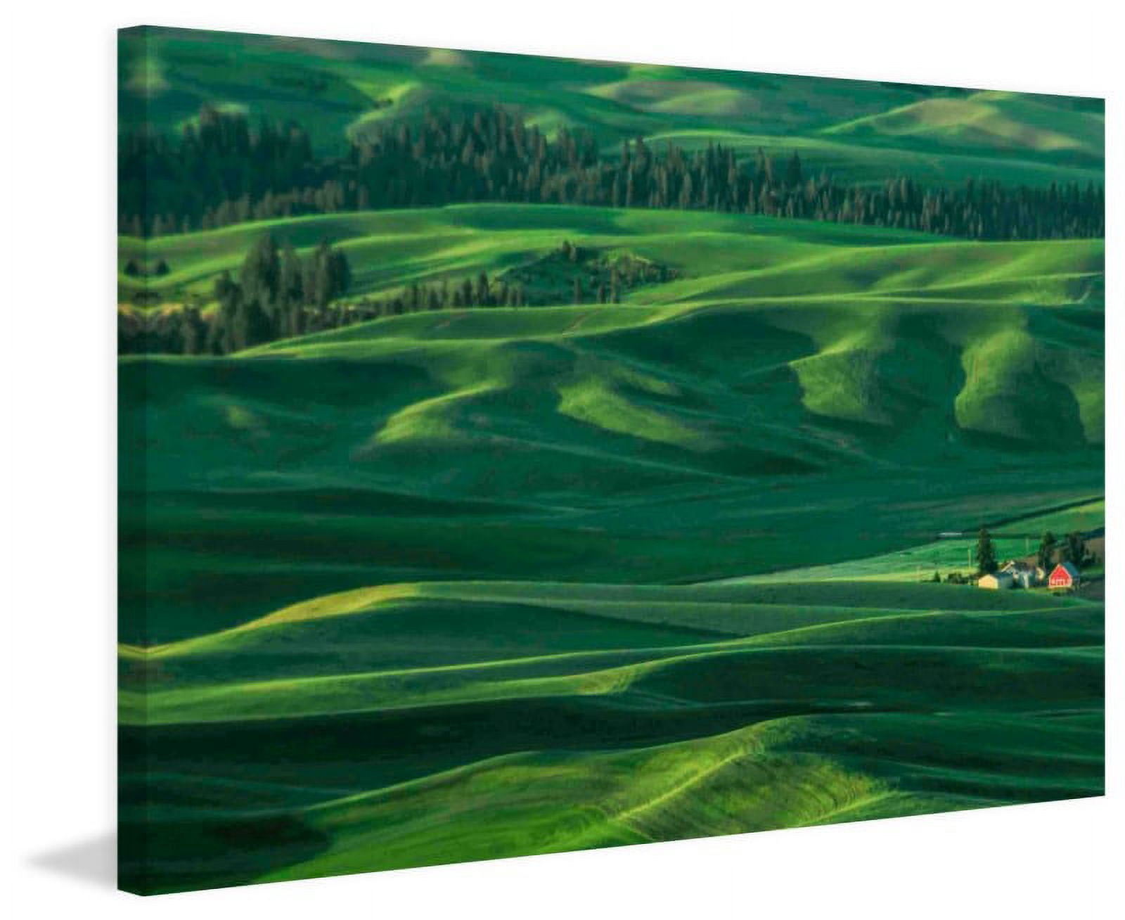 Marmont Hill "Red Barn in the Morning Light" Painting Print on Canvas