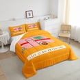 thumbnail image 3 of Pink Camper Full Comforter Set Happy Camping Bedding Comforters & Sets RV Inside Decor Bedding Sets Camper Accessories Natural Adventure Theme Quilt,Pink Orange Bedroom Decor for Kids Boys Girls, 3 of 6