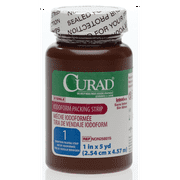 CURAD® Sterile Iodoform Packing Strips, 1" x 5 Yd., White, Case Of 12