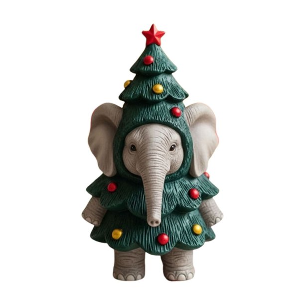 Estatuas de animales adorables para el árbol de Navidad, decoraciones navideñas y regalos para el hogar.