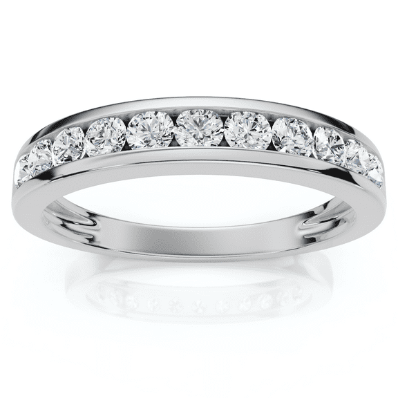 Pompeii 1/2Ct Diamond Wedding Ring Channel Set Lab Grown EF/VS (E/F,VS1-VS2)
