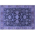 thumbnail image 1 of Ahgly Company Machine Washable Indoor Rectangle Oriental Blue Industrial Area Rugs, 3' x 5', 1 of 4