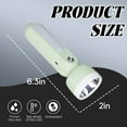 thumbnail image 2 of HIBIBUD Kids Flashlight,Front Side Light Dual Mode Small Flashlight,PushDesign Flashlights for Kids,Green, 2 of 7