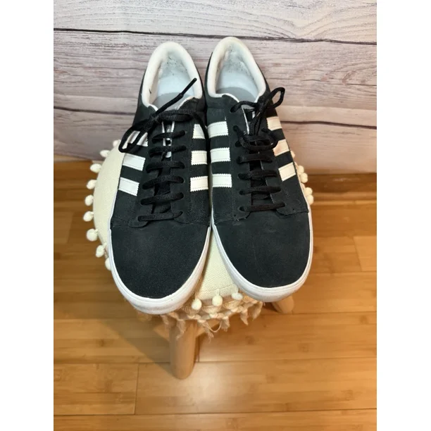 Ad-id-as Mens Seeley AQ8528 Black Casual Shoes Sneakers Size 12