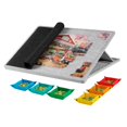 thumbnail image 4 of Rompecabezas de mesa para mujeres y hombres, juego familiar práctico para fiestas en casa, 3 ángulos de inclinación, portátil. Gris claro, 4 of 9