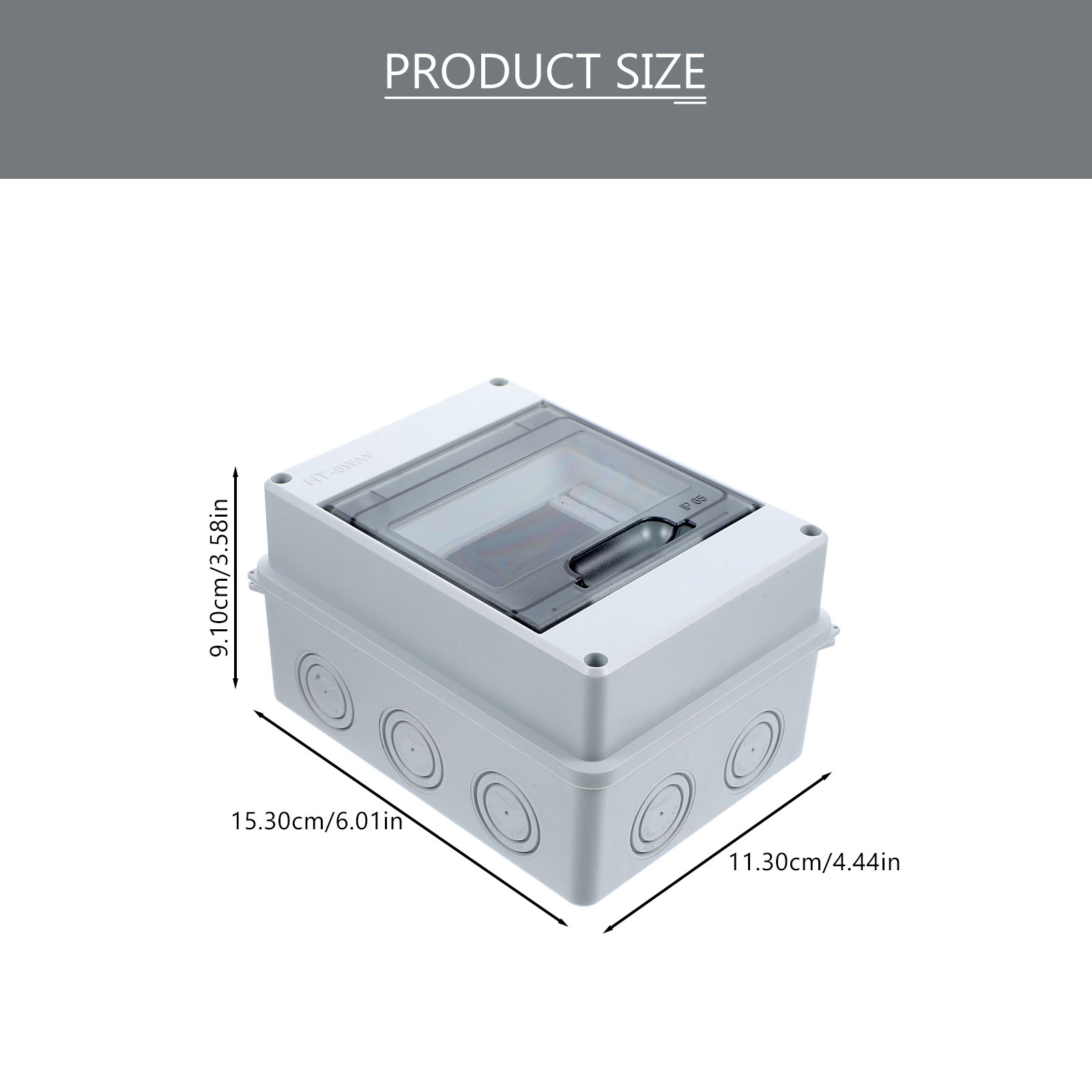 2 Way Distribution Box Electrical Boxes Plastic Circuit Breaker Enclosures Panel Small