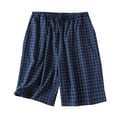 thumbnail image 4 of Blmnix Sleep Shorts Shorts for Women Cotton Shorts Pleated Shorts High Blue Womens Athletic Shorts,L, 4 of 5