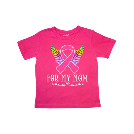 

Inktastic Breast Cancer Ribbon For My Mom Gift Toddler Toddler Girl T-Shirt